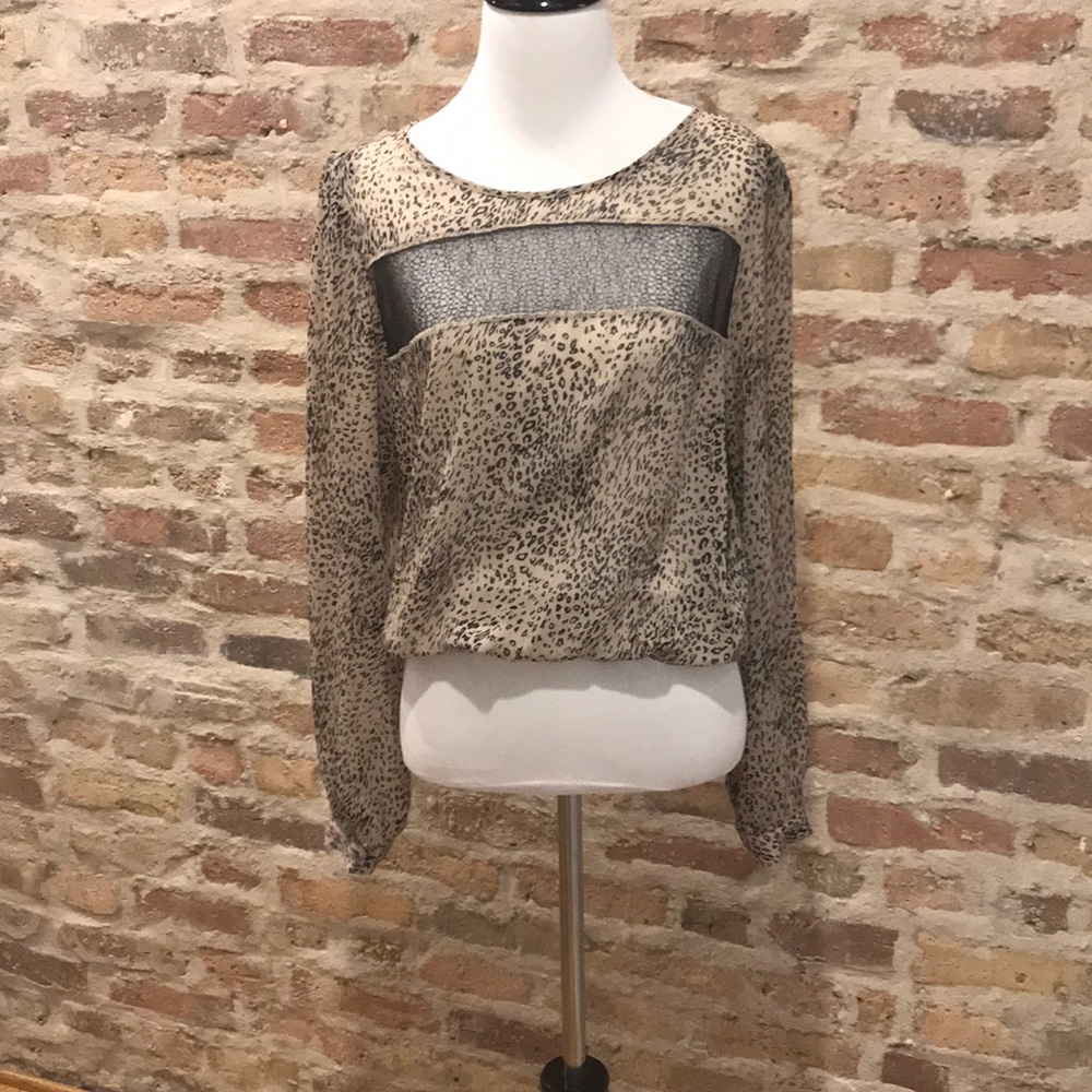 Sparkle & Fade leopard blouse